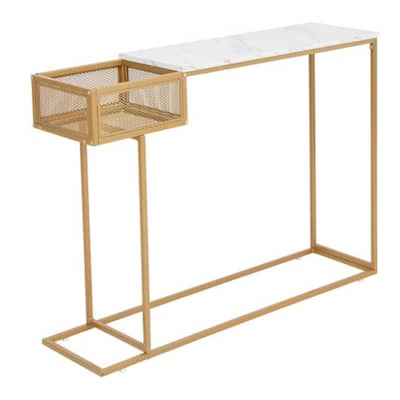 Modern Rectangular Console Table with Storage and Stability - 44" x 12" x 31.5"(L x W x H)