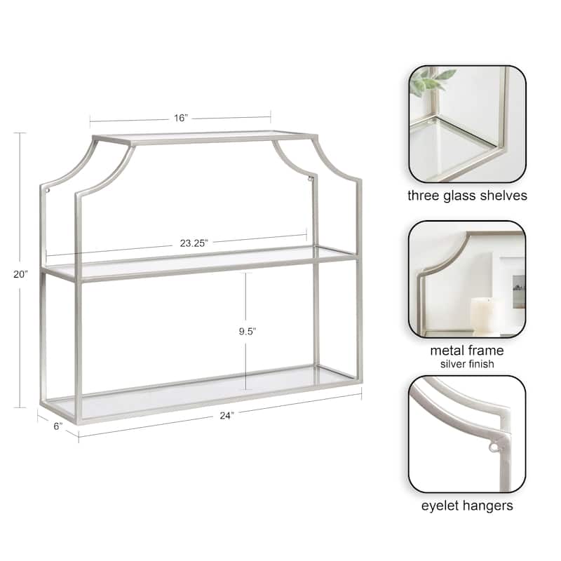 Kate and Laurel Ciel 4-tier Wall Shelf