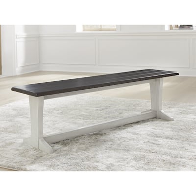 Signature Design by Ashley Darborn Gray/Brown 62" Dining Bench - 62''W x 15''D x 18''H