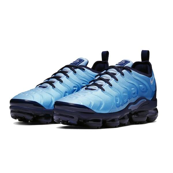 Shop Nike Men S Air Vapormax Plus Current Blue White 924453 407 Overstock 29869679