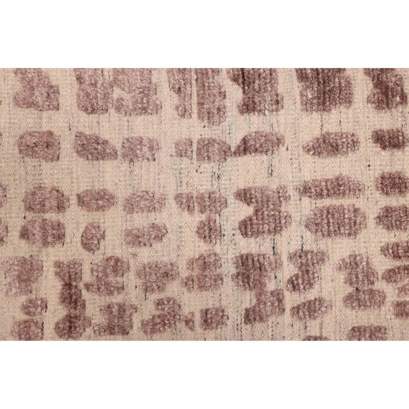 ECARPETGALLERY Hand-knotted Tangier Dark Brown, Ivory Wool Rug - 8'3 x 10'3