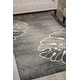 preview thumbnail 1 of 14, Nourison Maxell Modern Botanical Leaf Area Rug 3' 10" x 5' 10" - Grey - Runner/Rectangle