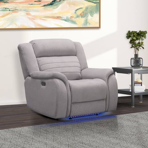 Abbyson George Power Recliner with Heating and Massage