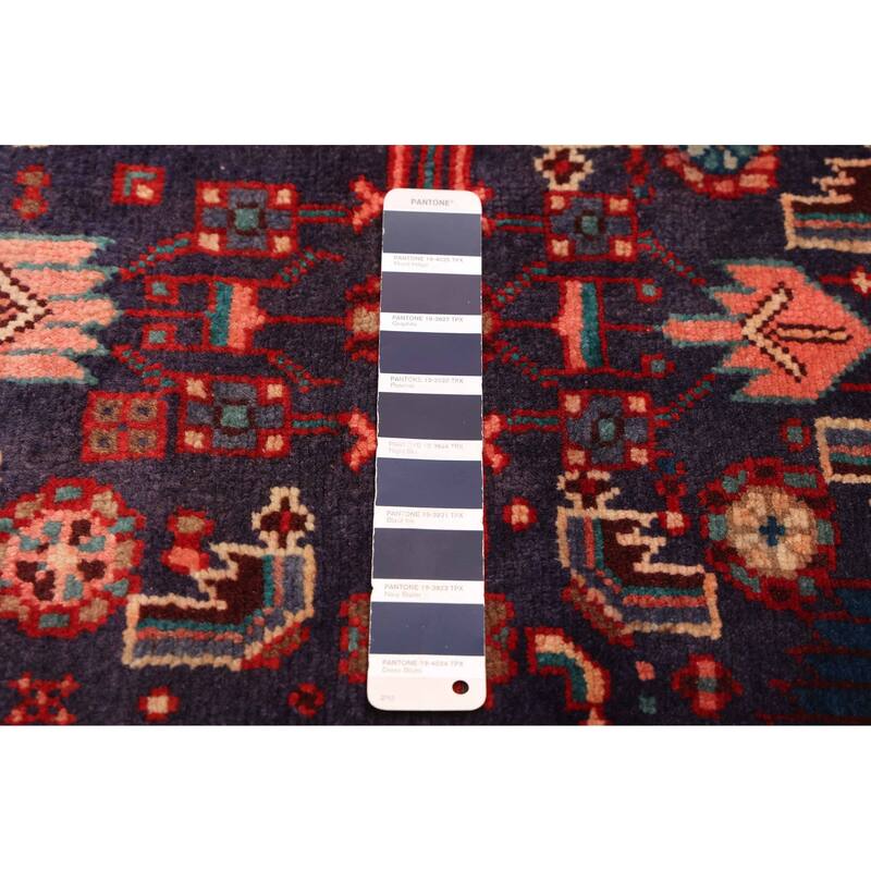 ECARPETGALLERY Hand-knotted Andelz Navy Wool Rug - 4'9 x 8'7