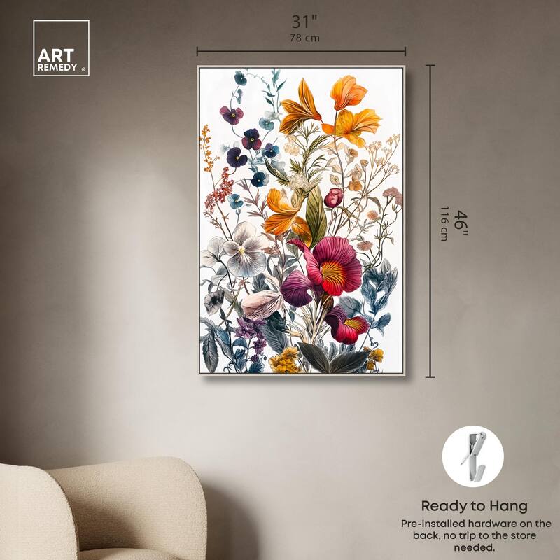 Iris Indigo II Canvas by Art Remedy