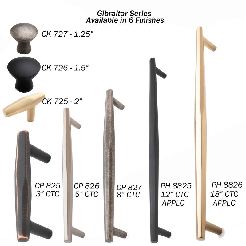 RK International Gibraltar 5 Inch Center to Center Bar Cabinet Pull