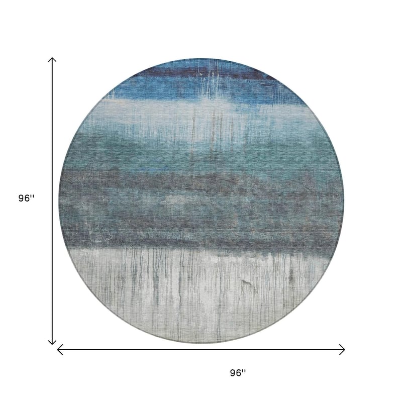 HomeRoots Abstract Transitional Rectangle Outdoor Rug