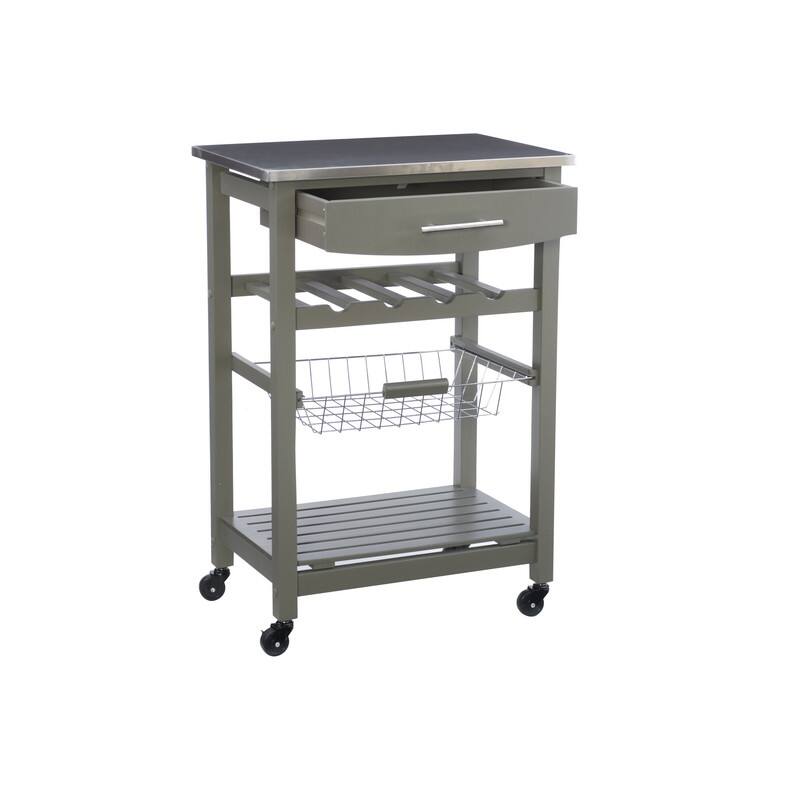 Jake Compact Mobile Rolling Kitchen Cart