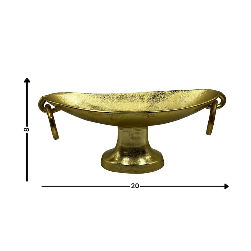 Decorative Handmade Aluminum Modern Pedestal Bowl