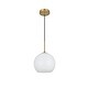 preview thumbnail 4 of 9, Elegant Lighting Baxter Single Light 10" Wide Mini Pendant with