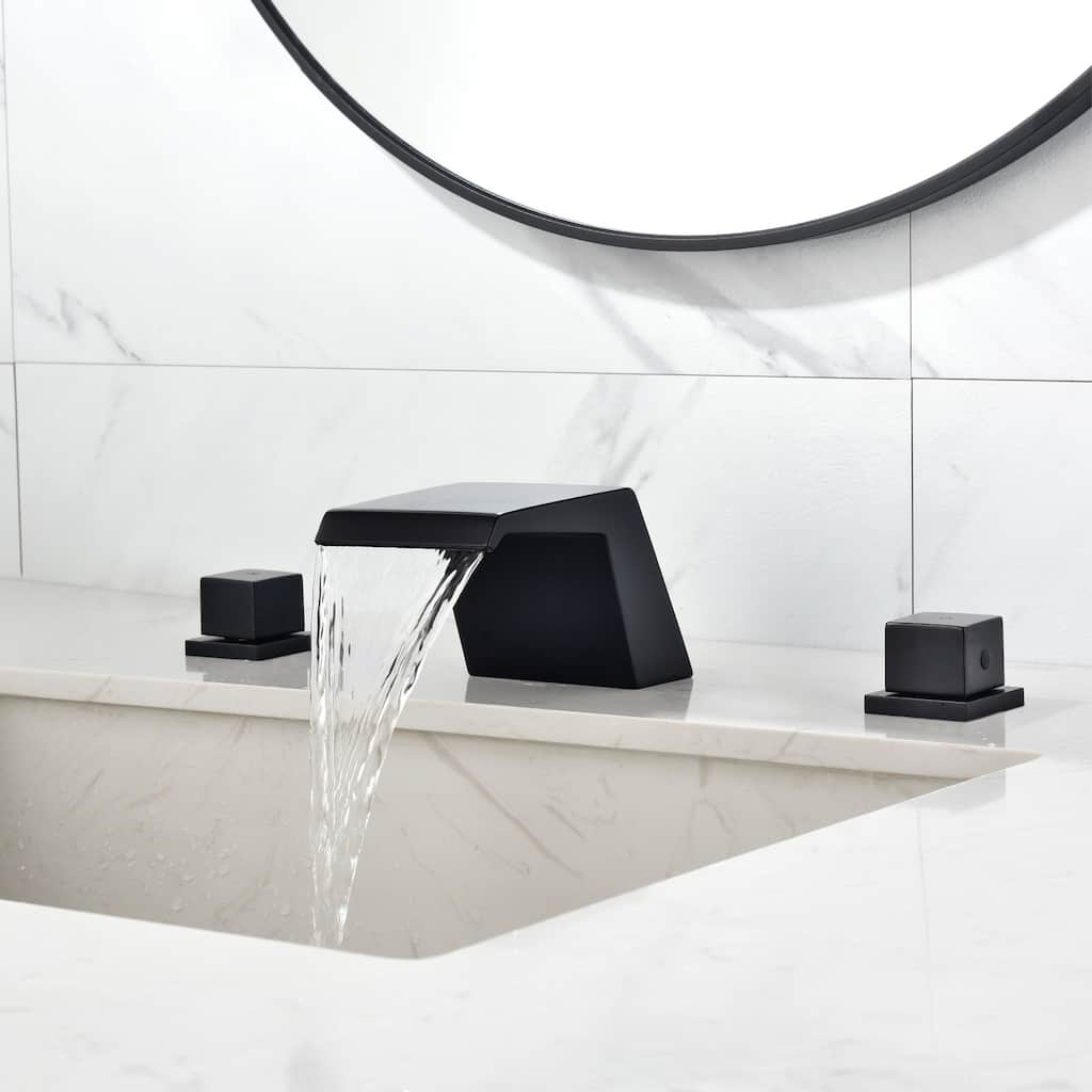Bathroom Faucet - Widespread 8 Inch Bathroom Sink Faucet