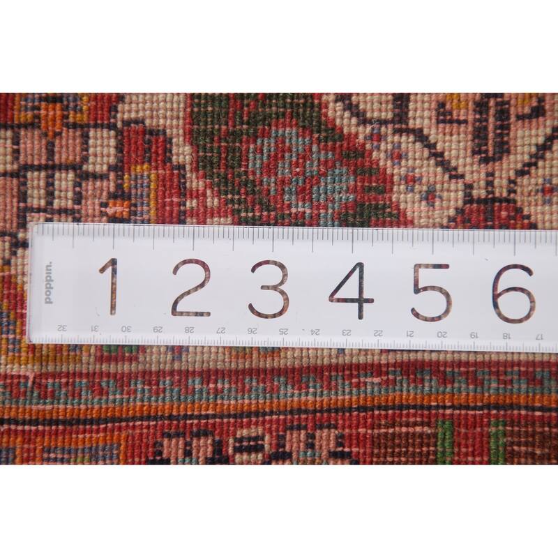 Hand Knotted Oriental 100% Wool Carpet Traditional Floral Beige & Ivories Kashkoli Area Rug - 10' 8'' X 7' 2''