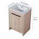 preview thumbnail 4 of 54, BNK 24''/30''/36'' Bathroom Vanity With Sink, Freestanding Bathroom Vanity with 2 Soft Close Doors and 1 Shelf