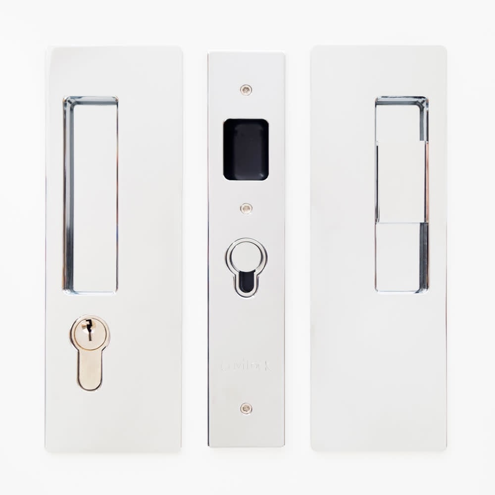 Cavilock Cl400c Ke 34 Rh Magnetic Keyed Entry Pocket Door Lock Set With Rh Snib Lh Key For 1 3 4 Thick Doors