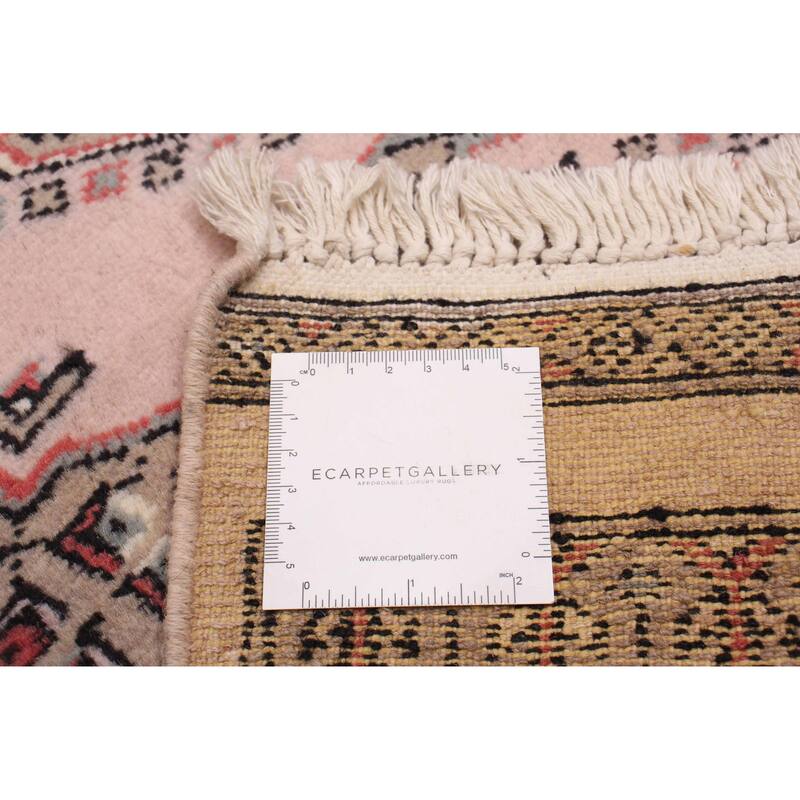 ECARPETGALLERY Hand-knotted Finest Peshawar Bokhara Beige Wool Rug - 2'7 x 19'2