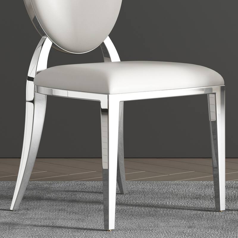 Leatherette Dining Chair Set Of 2