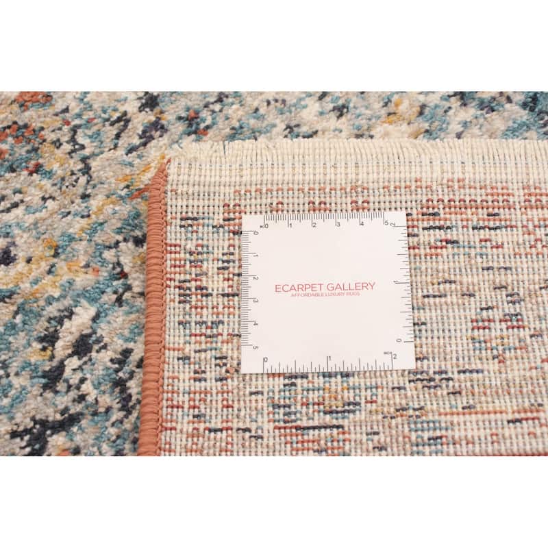 ECARPETGALLERY Machine Woven Bolivia Bijar Multi Color Rug - 2'2 x 8'0