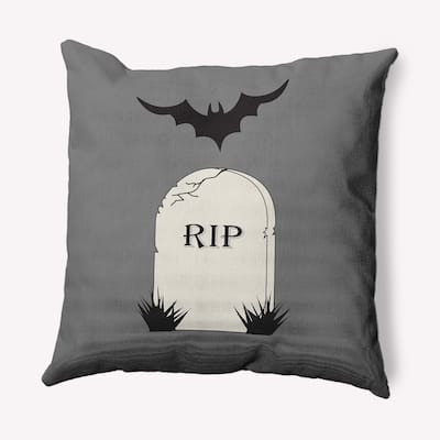 RIP Halloween Indoor/Outdoor Throw Pillow