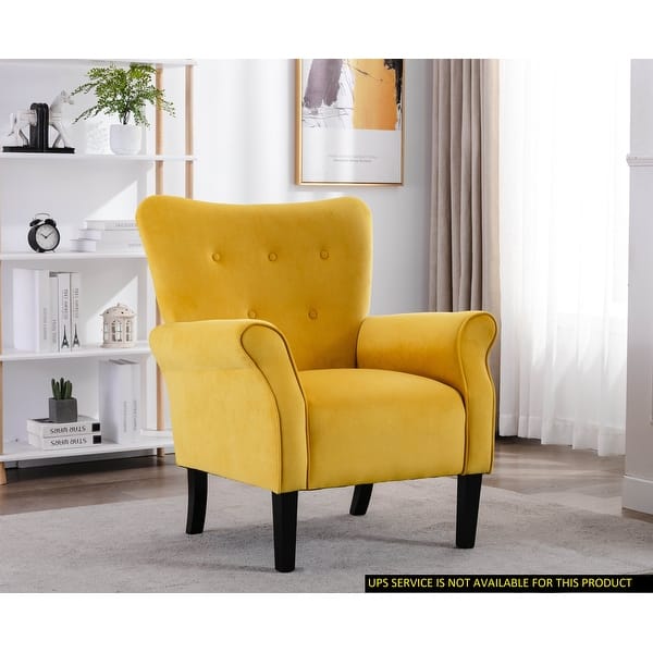 Modern Design Classic Stylish Accent Chair with Button-Tufted Back and ...