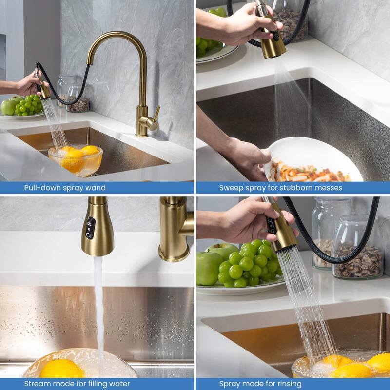 Single Handle Pull Down Kitchen Faucet