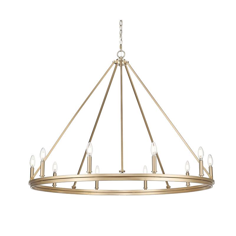 Millennium Lighting 9510 Carruth 10 Light 45" Wide Taper Candle Style - Modern Gold