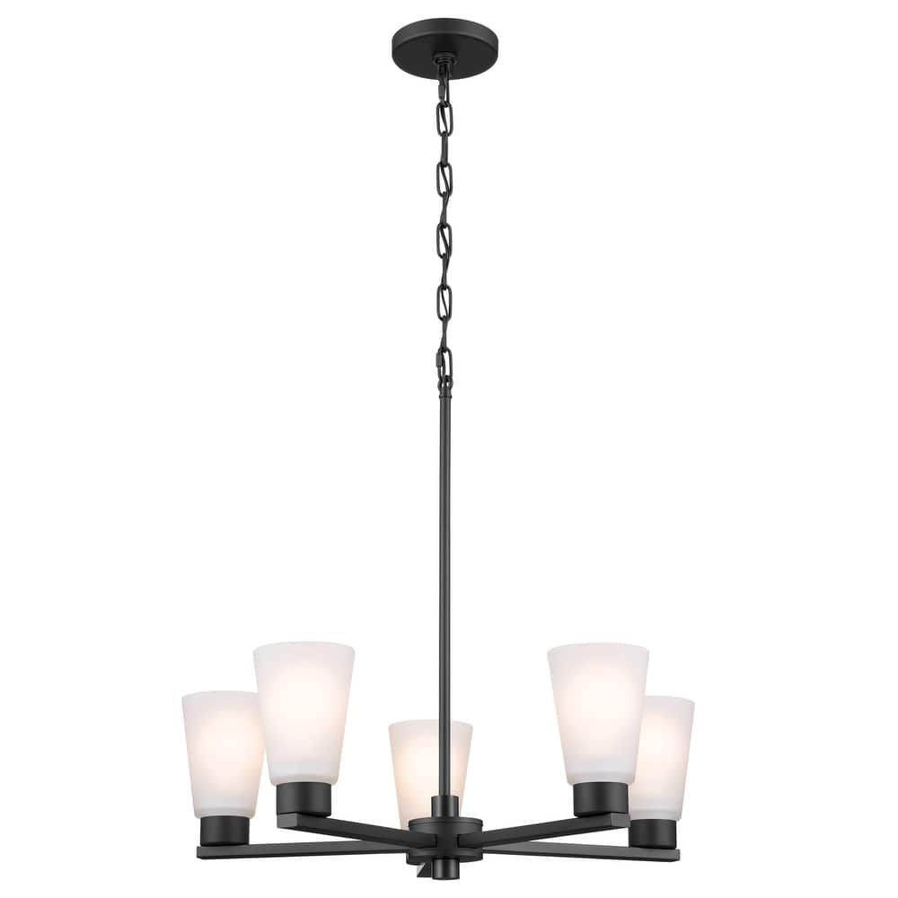Kichler Lighting Stamos 24 in. 5-Light Modern Dining Room Chandelier