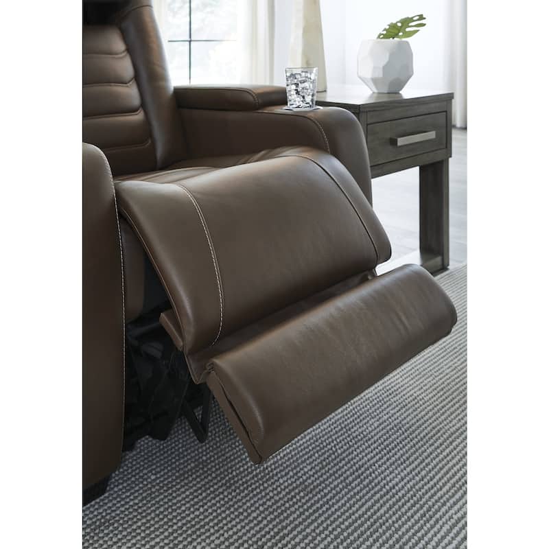 Signature Design by Ashley High Impact Brown Power Recliner