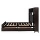 preview thumbnail 18 of 52, Modern Platform Bed with Integrated Cabinet and Drawers