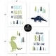 preview thumbnail 5 of 4, Sweet Jojo Designs Blue and Green Dream Big Dino Mod Dinosaur Collection Wall Decor Art Prints (Set of 4)