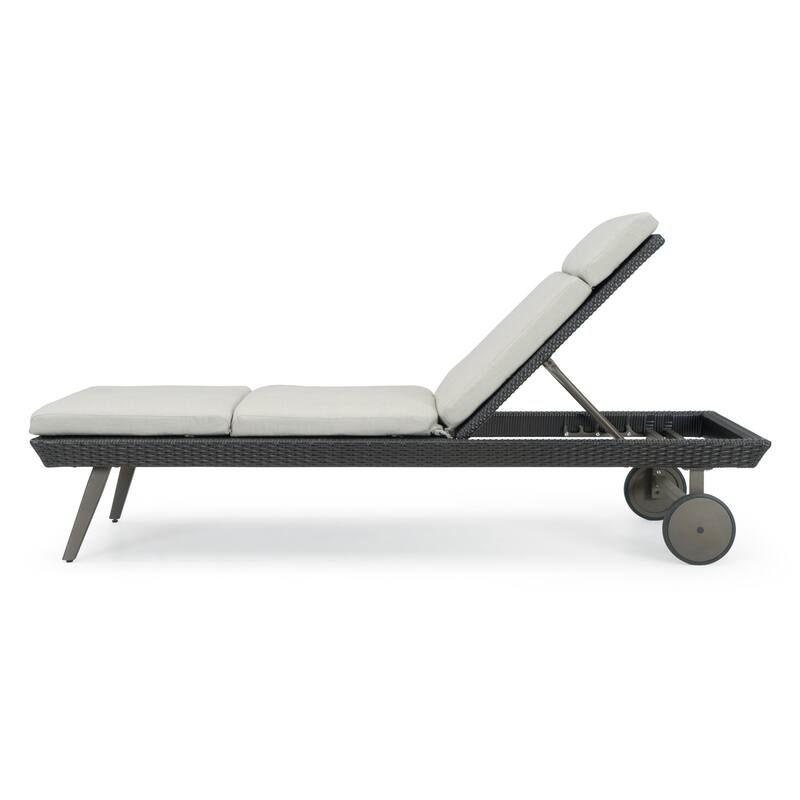 Portofino Casual 2 Piece Sunbrella Outdoor Patio Lounger & Mattress