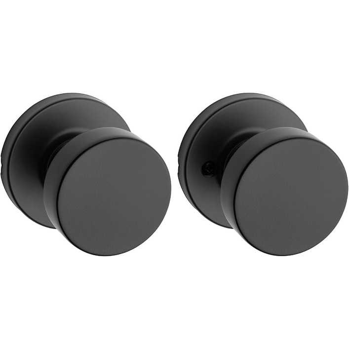 Kwikset Pismo Interior Passage Door Knob, Handle For Closet and Hallway Doors