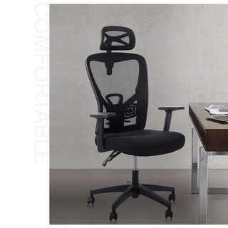 Alpha Home Office Chair High Back Mesh Chair L With Adjustable Headrest Armrest Rolling Swivel Reclining Chair With Casters On Sale Overstock 32355189