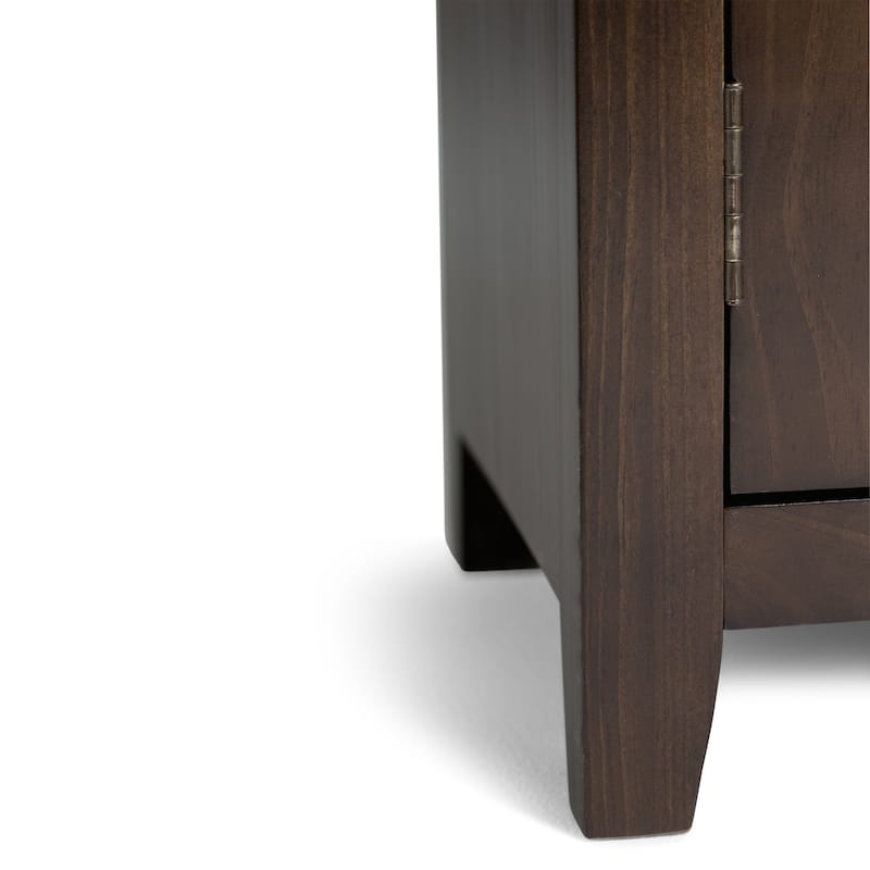 WYNDENHALL Essex SOLID WOOD 72 inch Wide Contemporary TV Media Stand For TVs up to 80 inches