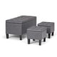 preview thumbnail 34 of 66, WYNDENHALL Lancaster 44 inch Wide Contemporary Rectangle Storage Ottoman