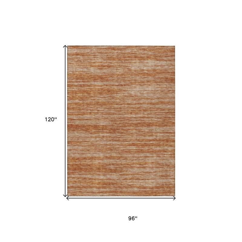 HomeRoots Abstract Modern Rectangle Outdoor Rug