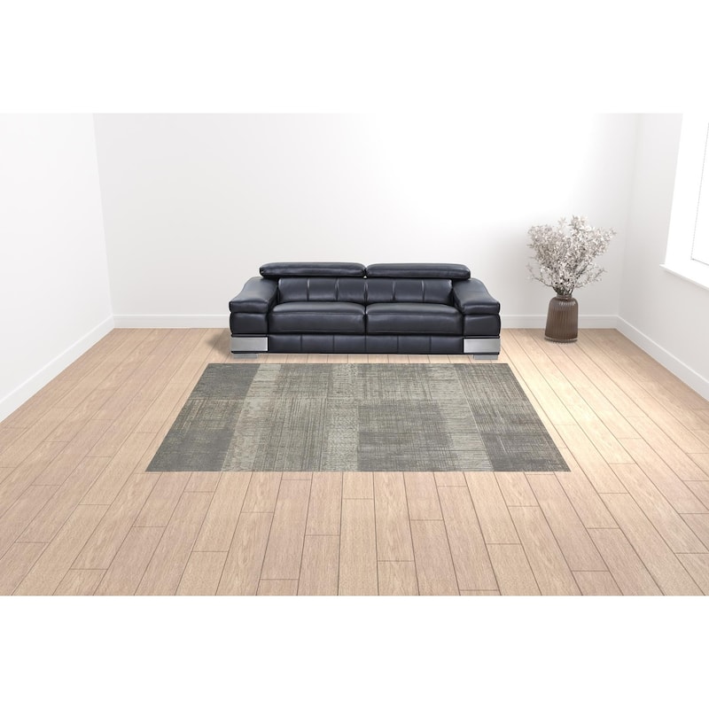 Zezex Abstract Area Rug By HomeRoots - 9' x 12'