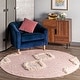 preview thumbnail 39 of 53, Nuloom Savannah Moroccan Tasseled Wool Area Rug 6' Round - Pink