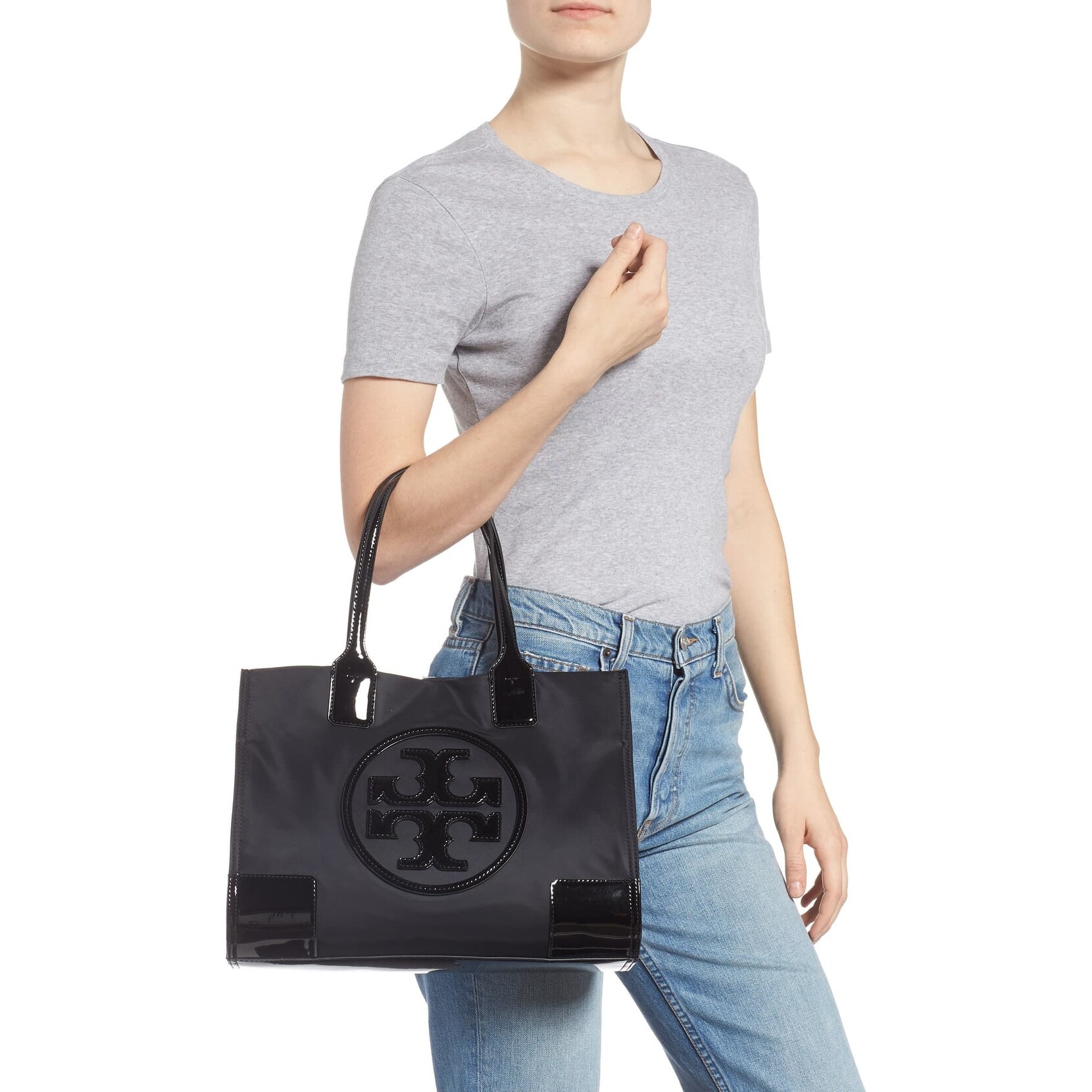 Tory Burch Ella Patent Tote 2024 www.alhudapk