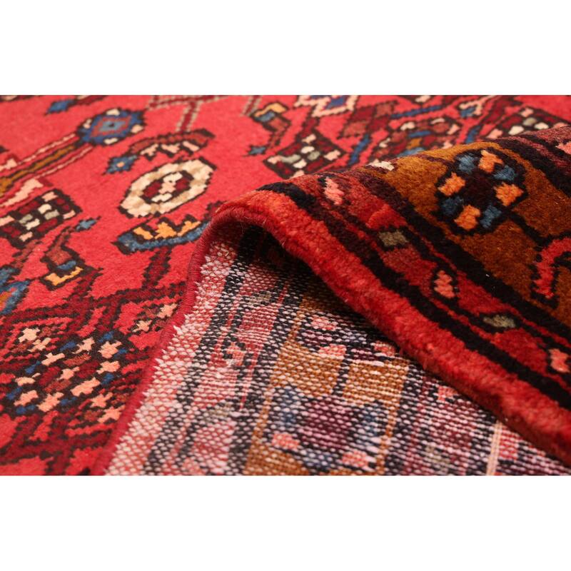 ECARPETGALLERY Hand-knotted Andelz Red Wool Rug - 3'7 x 11'0