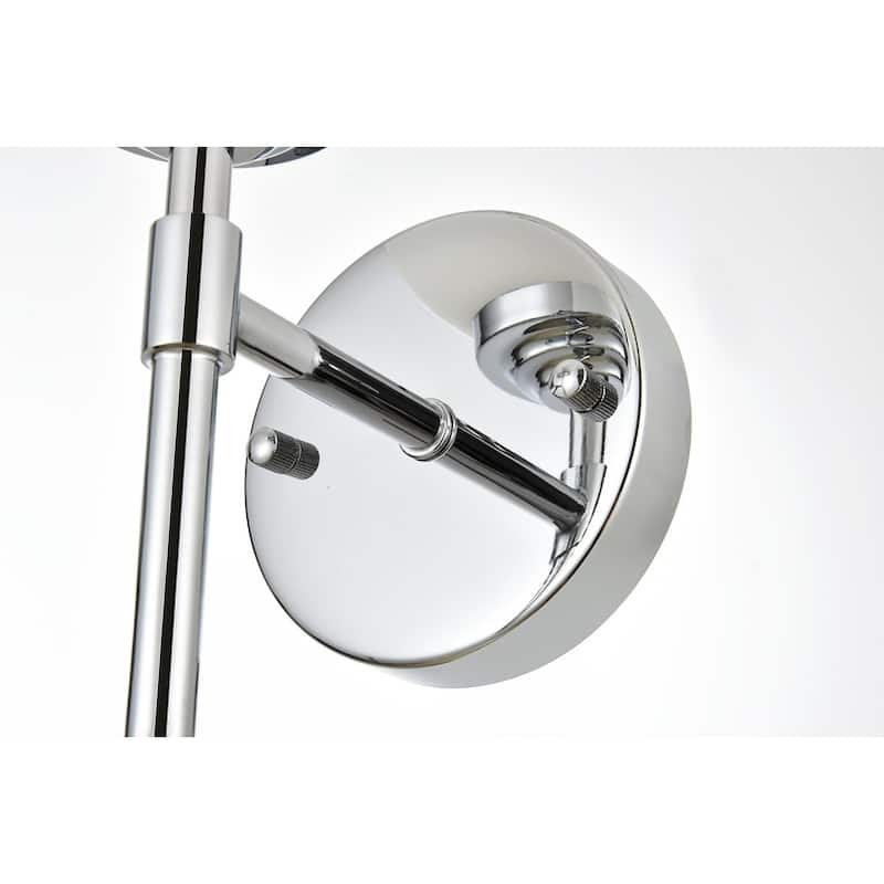 Ash 1 Light Black and Frosted White Bath Sconce