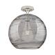 Option Satin Nickel / Light Smoke Deco Swirl
