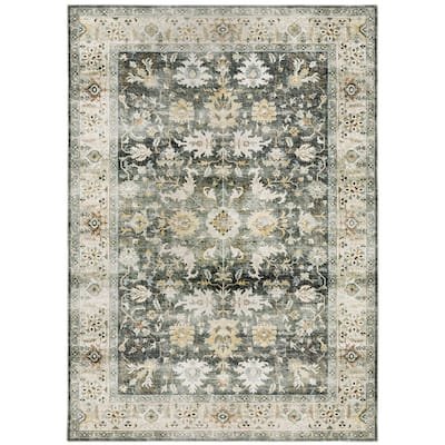Vista Home Clarissa Washable Vintage Oriental Indoor Area Rug