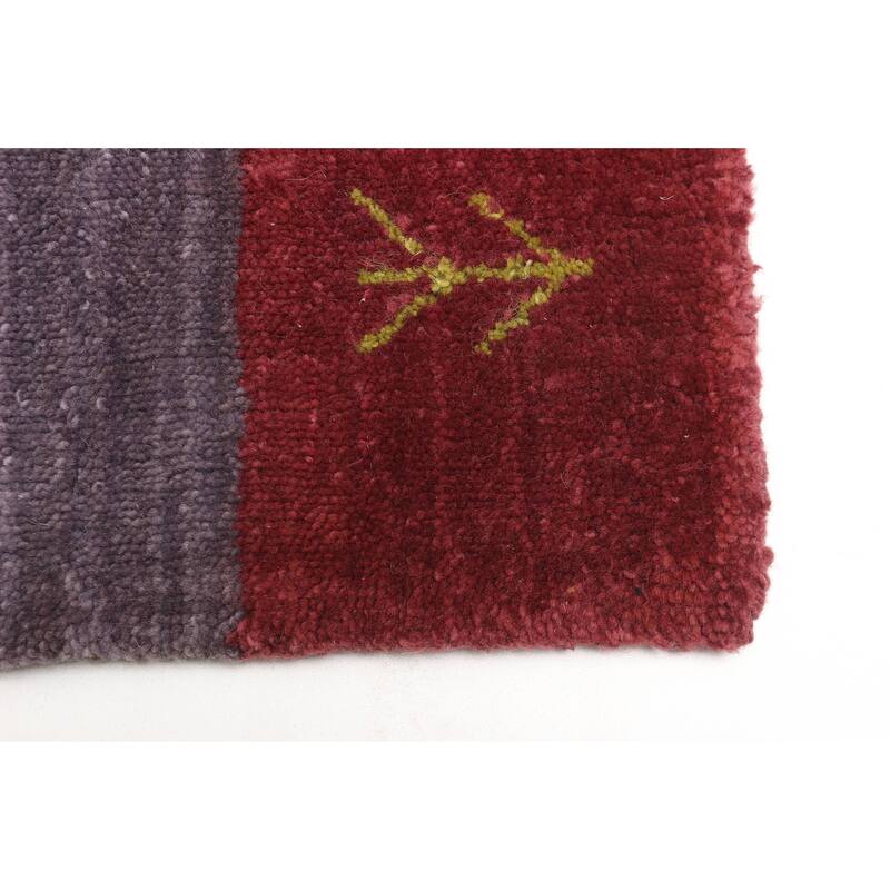 ECARPETGALLERY Hand Loomed Kashkuli Gabbeh Multi Color Wool Rug - 2'11 x 4'9