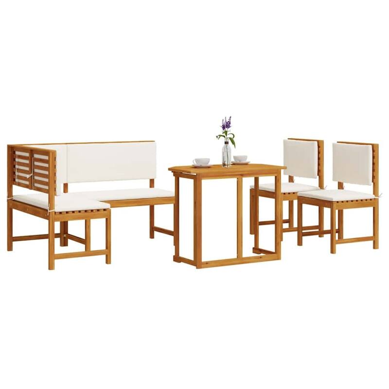 vidaXL Garden Bench Set Brown solid acacia wood - 20 x 35 x 30