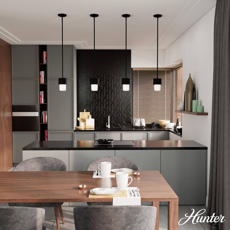Hunter Station Modern Minimalist Pendant - Mid-Century, Retro, Transitional