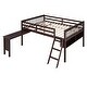 preview thumbnail 9 of 7, Full Size Solid Pine Wood Frame Loft Bed With Removable Desk and Cabinet