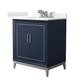 Option Dark Blue / Carrara Cultured Marble Top / Brushed