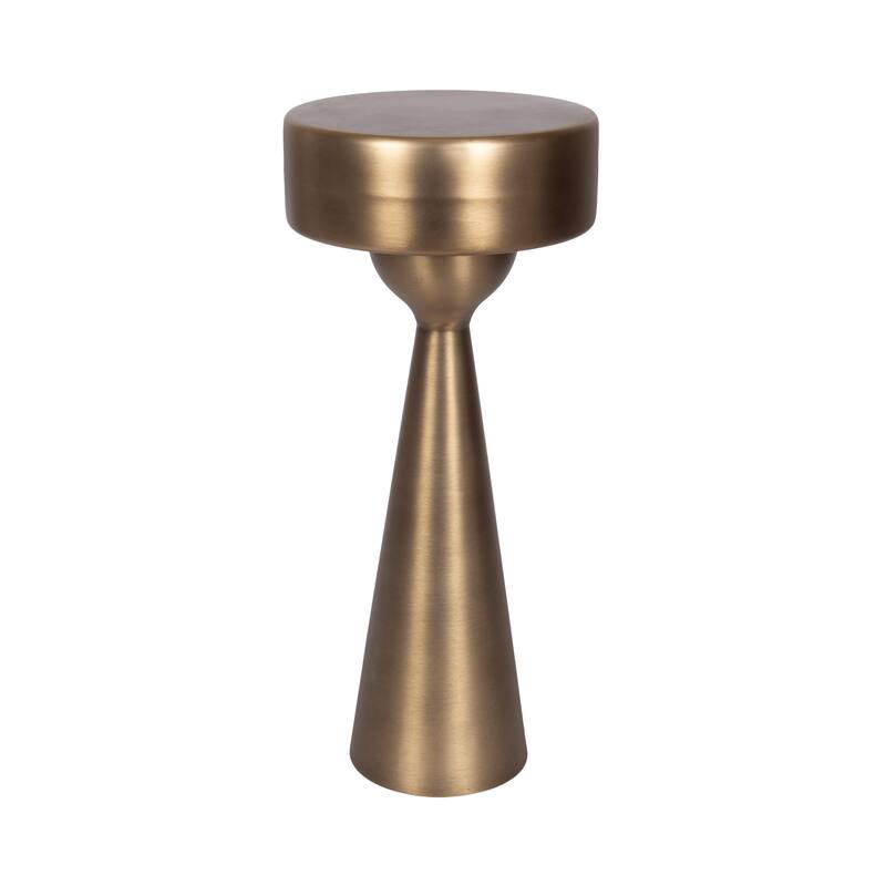 Kate and Laurel Solbrett Metal Table - 10x10x22 - Brass