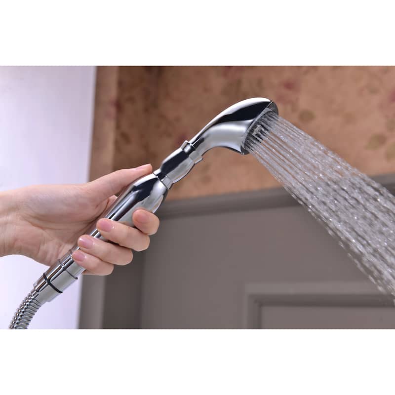 Tugela 3-Handle Clawfoot Tub Faucet with Hand Shower in Chrome