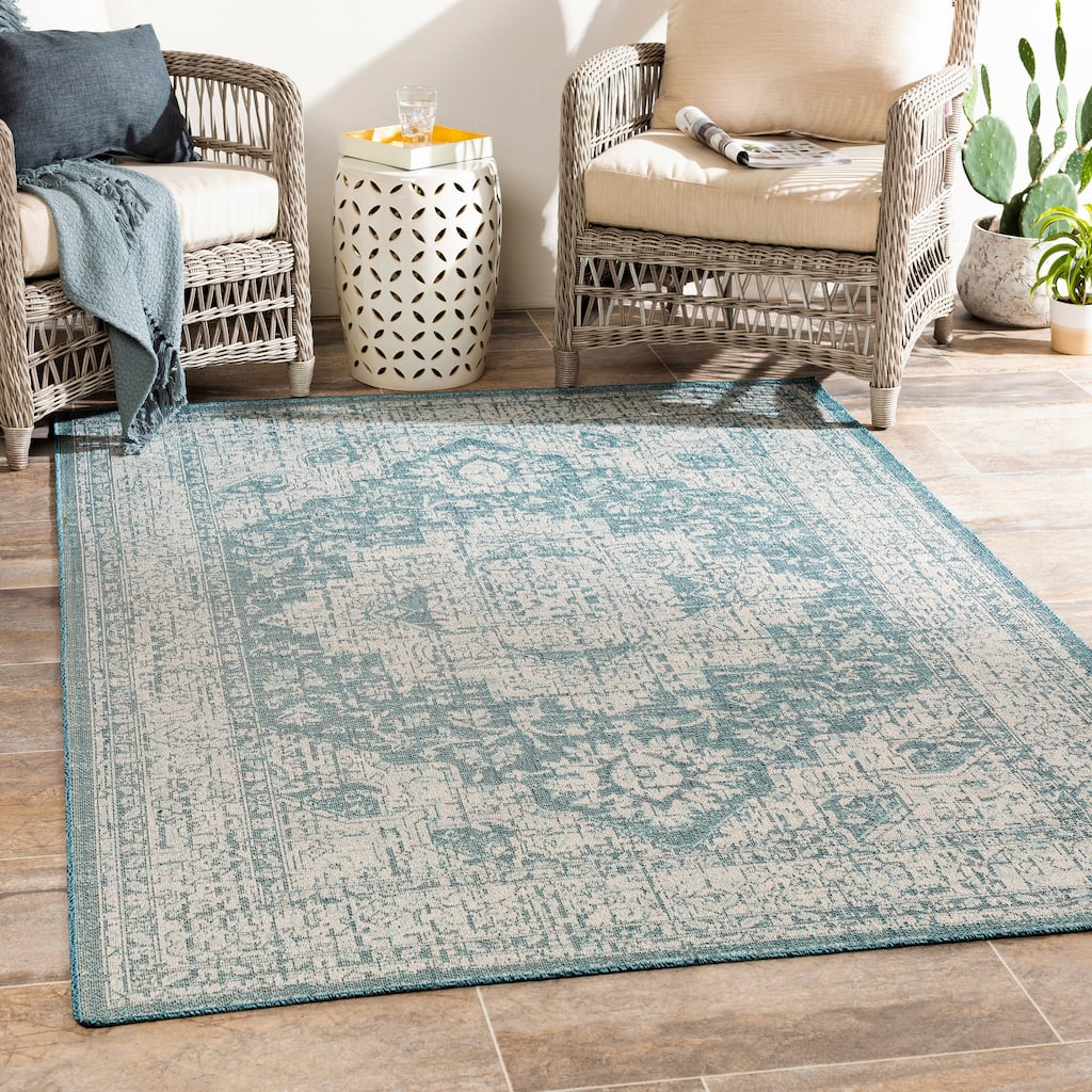 Ronald Indoor / Outdoor Medallion Area Rug